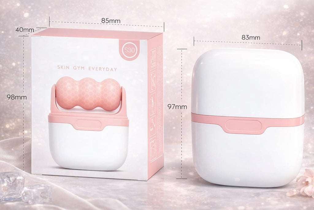 Glow Cart 2 in 1 Upgraded Ice Roller for Face & Body Massager