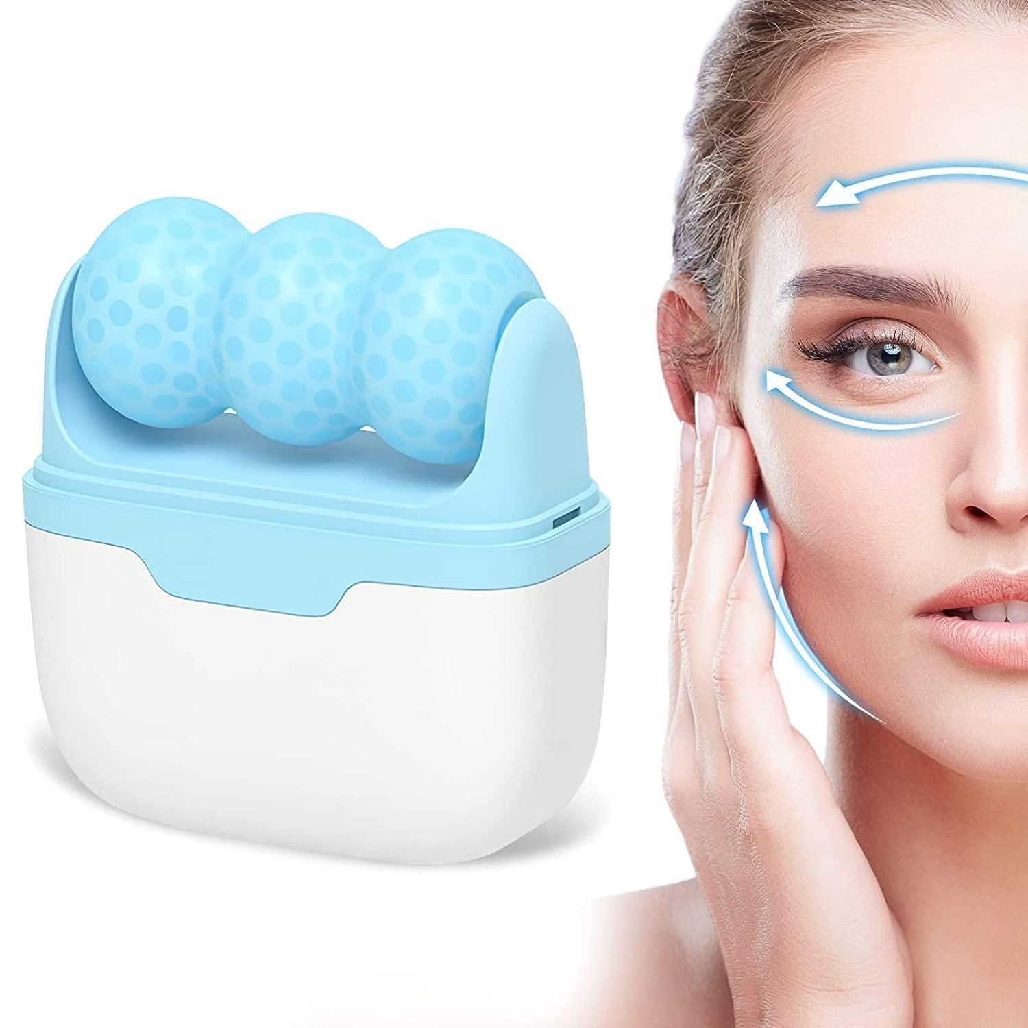 Glow Cart 2 in 1 Upgraded Ice Roller for Face & Body Massager