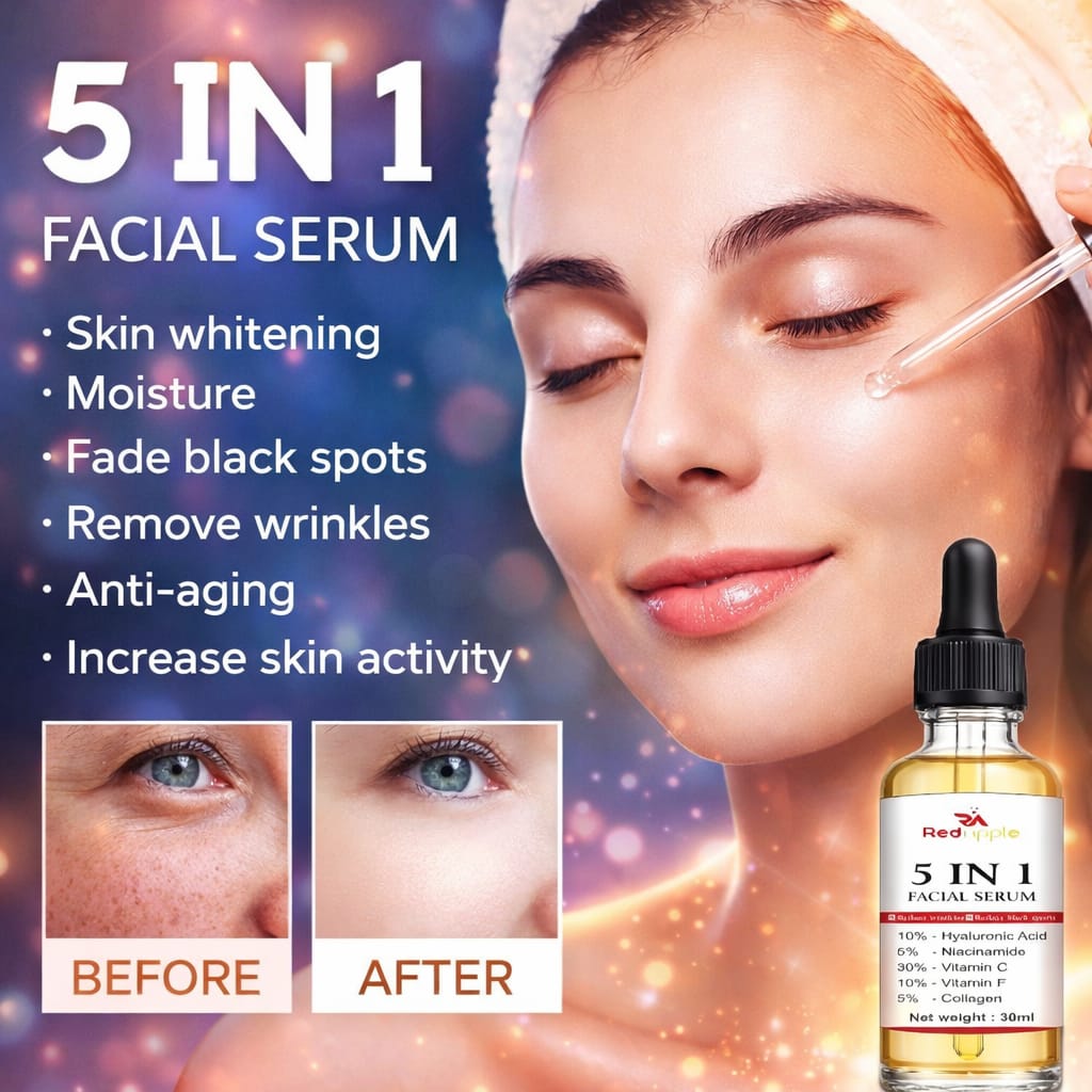 Glow Cart 5 in 1 Facial Serum 60 ml Pack of 2