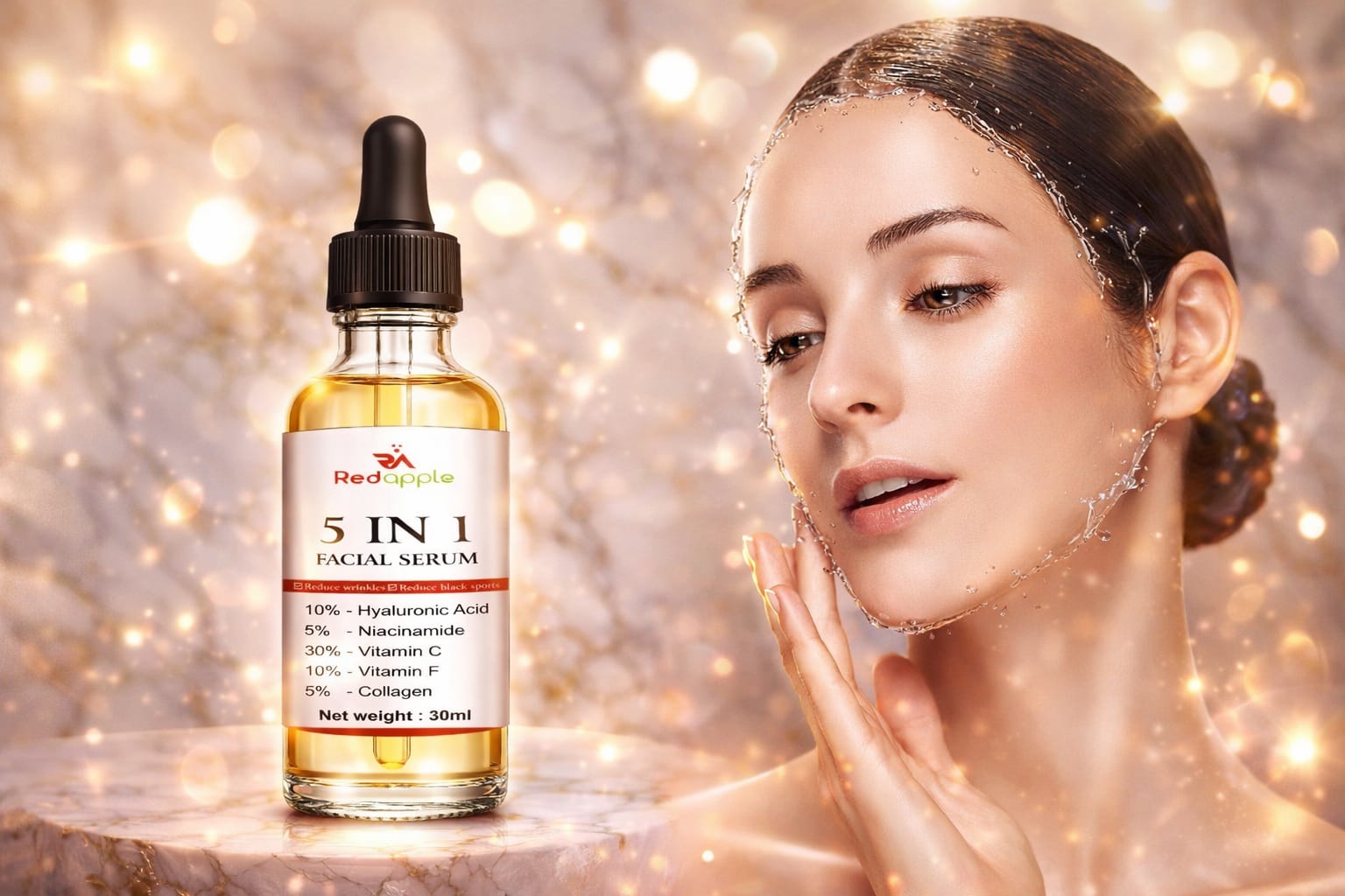 Glow Cart 5 in 1 Facial Serum 60 ml Pack of 2