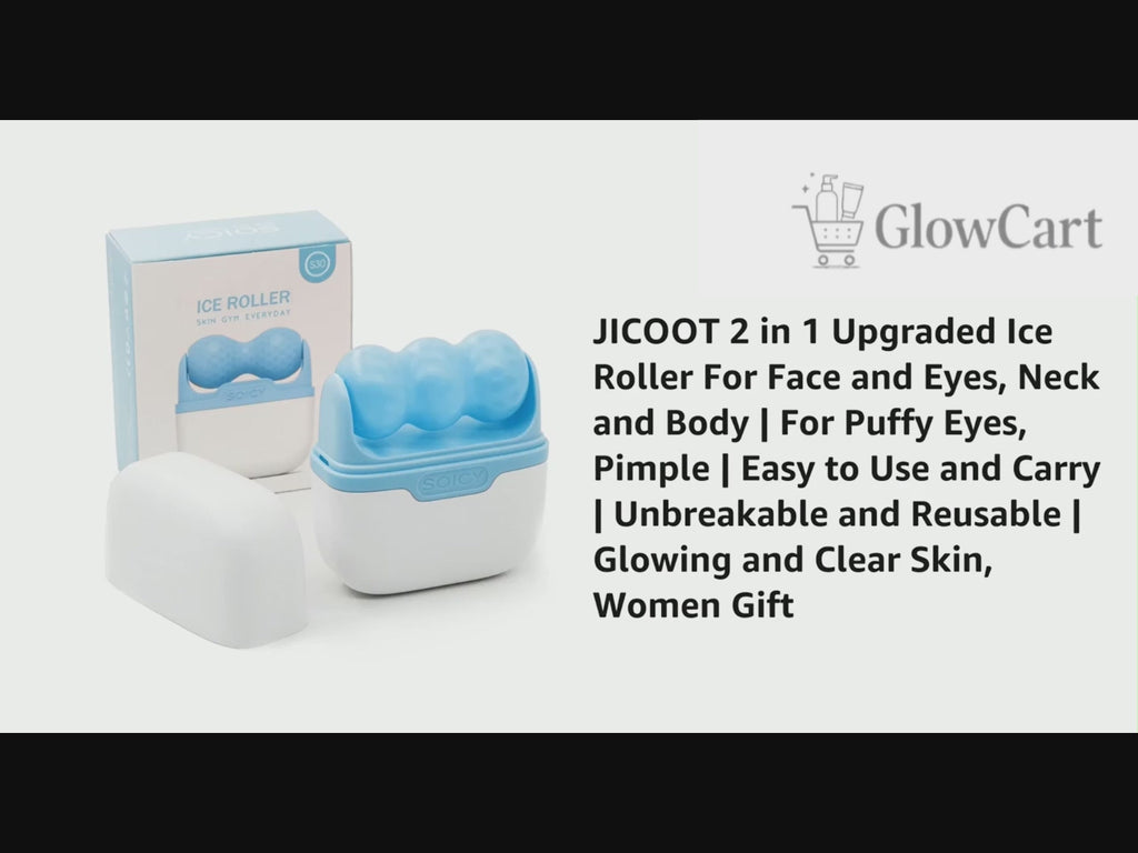 Glow Cart 2 in 1 Upgraded Ice Roller for Face & Body Massager